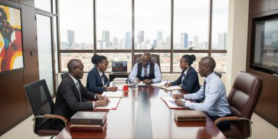 Mwenda Njagi & Co. Advocates legal team meeting in Nairobi